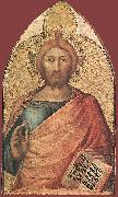 Simone Martini Blessing Christ painting